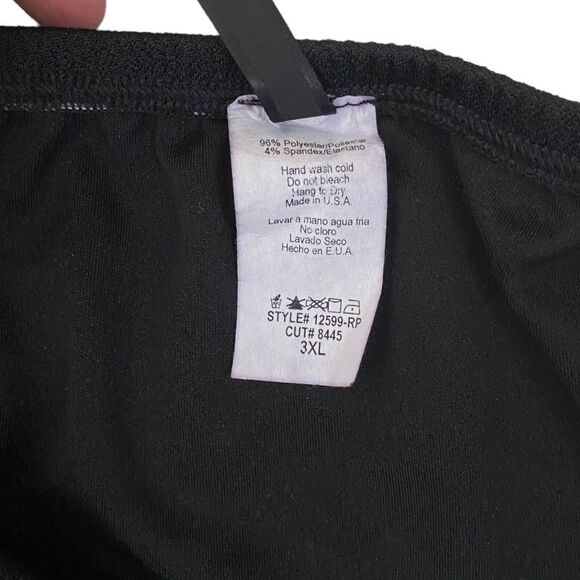 TOTO Collection Black Bandeau Jumpsuit Romper Plus Size 3X Tapered Leg Elegant - Picture 10 of 11